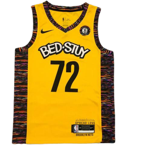 CANOTTA NBA GIALLA “BED-STUY” BROOKLYN NETS 2021/22