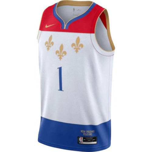 MAGLIA NBA NEW ORLEANS PELICANS CITY EDITION BIANCA 2020/21