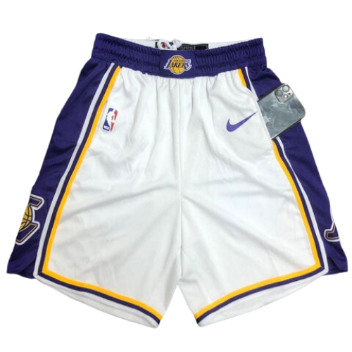 PANTALONCINI NBA BIANCHI-VIOLA LAKERS 2021/22