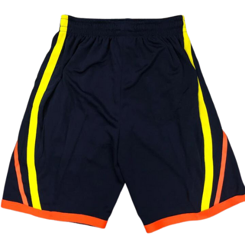 PANTALONCINI NBA NERO-GIALLO-ARANCIO WARRIORS 2021/22