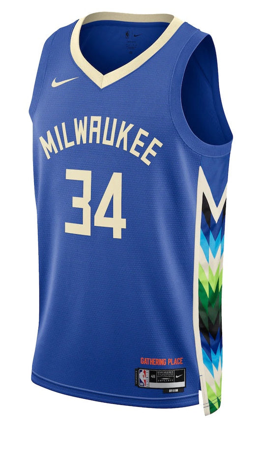 Maglia NBA Milwaukee Bucks City Edition 2022-23